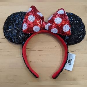 Disney Parks Sequined Minnie Mouse Ears